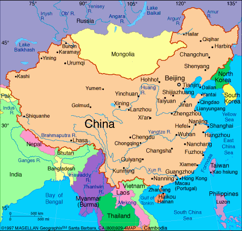 Ports In China Map